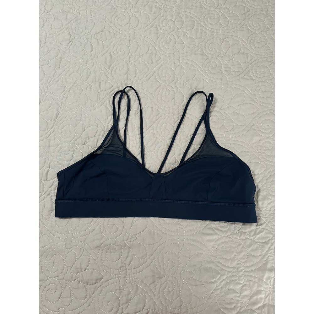 Lululemon Anew Women's Light Support Sports Bra True Navy Size 14 No Padding